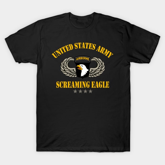 Proud U.S Army 101st Airborne Division Screaming Eagle Shirt - 101st Airborne Veteran T-Shirt by floridadori